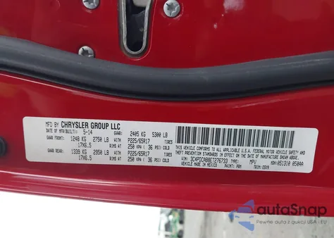 2014 Dodge Journey American Value Pkg из США, поврежденный, VIN 3C4PDCAB8ET276733